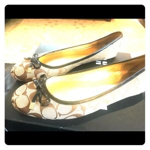 Coach Monogram Ballerina Flats